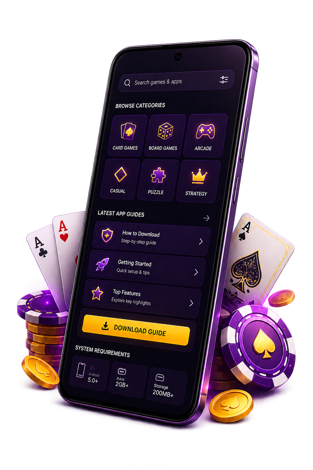 Yono Rummy Apps research directory shown on an Android phone